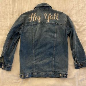MADEWELL Denim Jacket with Custom Stitching